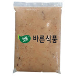 바른식품 어묵반죽 2kg (오징어살) / 금요미식회방영 우돈어묵 가마보코 피쉬볼 어묵탕 튀김어묵 밀가루없는 무색소 무방부제 수제 : 델리푸드