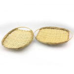 대나무 양쪽손잡이 채반 튀김바구니 일식요리 부침개 소품 1 : 홈타이푼