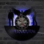 거실 벽걸이 시계 코너 벽시계 인테리어 판매 초자연 영화 테마 장식 비닐 레코드 홈 데코 포인터 : 해외직구존