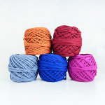 마크라메 코바늘 뜨개 실 푼사 9컬러 매듭실 가방 만들기 DIY 재료 : 하비스푼