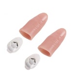 크리에이티브 매직 메이커 레드 라이트 업 썸 팁 LED 환상 소프트 표준 사이즈 2 개 소품 1 쌍 : 추추추상회