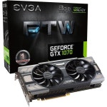 EVGA GeForce GTX 1070 FTW 게이밍 ACX 3.0, 8GB GDDR5, RGB LED, 10CM FAN, 10개의 파워 페이즈, 더블 BIOS, DX12 OS : 마켓 드림올