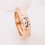 14K 18K 프롬컷팅 와이드 볼드 반지 : 준주얼리