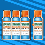 3+1 테라브레스 안매운 미니가글 150ml 4병 아이시민트 휴대용 구취제거제 : 온누리Store