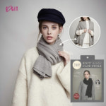 [COGIT] 2Way Knit Cape Stole 니트 케이프 & 스톨 / 블랙 : 그린에버메디신