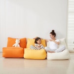 더크린 멀티쿠션 DIY삼각등쿠션 미니소파 오렌지 : 해피프롬유