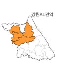 랜드맵V2 강원특별자치도 강원 AL권역 (1.홍천군 2.화천군 3.인제군 4.춘천시) : 랜드맵
