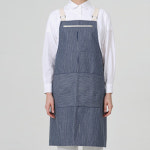 바리스타 카페 업소 공방 애견샾 네일샾 지퍼포켓 앞치마 : 우림유니폼