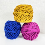 마크라메실 코바늘 뜨개 실 면로프 볼사 13컬러 손 뜨개질 : 하비스푼