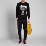 [국내배송] 스투시 월드투어 롱슬리브 티셔츠 블랙 3993713 Stussy World : 유니크박스