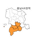 랜드맵V2 충청북도 충북 AR권역(1.옥천군 2.영동군 3.충남 금산군 4.전북 무주군) : 랜드맵
