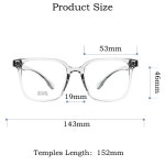 YIMARUILI 남녀공용 투명 광학 처방 안경 프레임 초경량 패션 TR90 : 호호호컴퍼니