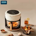 글라스에어프라이어 유리에어프라이어 에어프라이기 투명 화이트풀글래스360가시성 : 프로빌상점