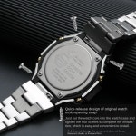 메탈시계줄 카시오 G-SHOCK GA-2100 스테인레스 스틸 스트랩 금속 케이스 베젤 GA2100 GA2110 GA-B2100 개조 남성용 시계 밴드 액세서리... 