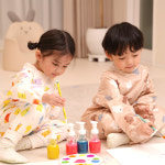 아기 유아 미술가운 모래놀이옷 갯벌체험 촉감놀이옷 어린이 키즈 방수 앞치마 : 꼬맹이팩토리