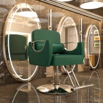 미용실경대 럭셔리 스툴 이발의자 골드 샴푸 새들 미용 스위블 메이크업 뷰티 살롱 실라 바베리아 가구 : 엄여사