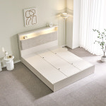 호텔식프레임 신혼부부 헤드선반 수납형침대프레임 서랍형 LED K : 리퍼스