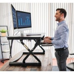 서서일하는책상 높낮이 조절 테이블 책상 스탠딩 키다리 서섯일하는책상 데스크 M2S 스탠다드/블랙 68x59cm : 영천로컴퍼니