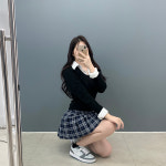 카니즈 페이크 셔츠 레이어드 꽈배기 니트 긴팔 티셔츠 3color_오브제이 : auvezay