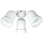 선셋 조명 3-라이트 화이트 LED 천장 선풍기 키트 F7783-30-MB-LED : 소울펄스