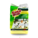 3M 다목적 향균 스펀지 양면 5개 SL 86 수세미 중형 : 갱잡스샵