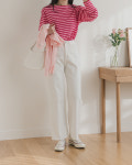 [마콜]데일리 세미 바지 와이드 일자 파스텔 팬츠 : 마마콜렉션