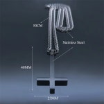 남자 목걸이 목걸이줄 써지컬 남성 스테인레스 스틸 고딕 거꾸로 크로스 블랙 펑크 반전 체인 고스 쥬얼리 칼라 : 바른구매몰