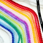 [1줄]6mm 신백옥 18종 6-12-1 원석 팔찌 목걸이만들기 비즈재료 : 샤론델