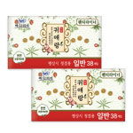 팬티라이너 귀애랑 일반 38매 2팩 생리대 : e나누미