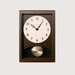 인터제로 샹브루 아치 펜듈럼 시계 2Colors, 일본 원목 추시계 : 언와인드