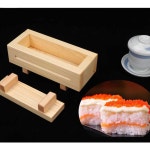 초밥틀 누름초밥 스시 주먹밥 사각 무스비틀 우드 : 꼬꼬네잡화점