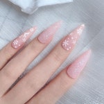 겨울 네일아트 손톱스티커 얇고 이쁜 눈꽃 스티커 : 리아네일 젤네일재료