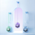 LED 블루투스 핑크 포켓팟 무선이어폰 POCKET POD 고음질 무선 : 하울