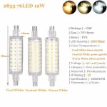 R7S 78mm 118mm Led 램프 J78 J118 2835 SMD 128Led 스포트 라이트 할로겐 투광 조명 Lamparas No Flicker 220V 110V : 미니퐁