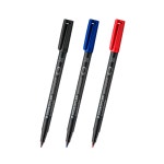 스테들러 루모컬러 317 다용도 유성펜 M팁 317-9 317-3 317-2 블랙 블루 레드 1.0mm : 퐁퐁이네문구