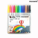 모나미 바오밥 사인펜 12색 세트 선명한 컬러링 수성 마카 수성펜 드로잉 : 오피스 문방구