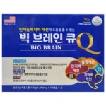 두뇌건강 빅브레인큐 360캡슐 6개월분 인지력 수험생 고3 피부보습 비타민E : 유로메디