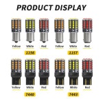 LED 캔버스 3030 방향 지시등 후진 브레이크등 전구 2x1157 BAY15D P215W 1156 BA15S P21W BAU15S PY21W 44SMD 7440 7443 W21... 