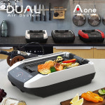 프리미엄 연기없는 전기그릴 에이원 듀얼그릴 (화이트) 특허3종 국내생산 AOG-K200 : Aone몰