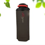 스포츠 휴대용 접이식 물병 등산 헬스 운동 현장학습 자연친화소재 안심 물통 700ml 검정 : 클레버스토어