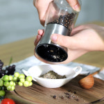 시노글라스 참깨그라인더 유리 소금통 후추갈이 소금 깨갈이160ml : 키텐실