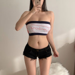 톰보이 탱크탑 튜브탑 여자 바디프로필 의상 : LAGO