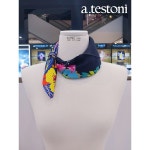 [현대백화점]아테스토니 S로사플라워 이태리 직수입 미니 사각 실크 스카프 MSATS40664 : 더현대닷컴