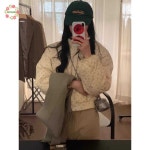 여성 재킷 동물농장 레드벨벳 슬기 점퍼 플로럴 패딩 1148회 옷 모임 하객룩 코디 의상 패션 : 상서스토어