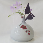 도자기 화병 매화문 다화병 다도용 꽃병 소호 : 세경다도방