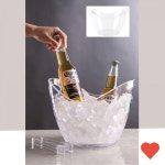 와인용품 캠핑 투명 버킷 8L 맥주 와인 샴페인 보냉 : 7nTHREEmart