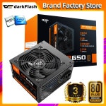 Aigo gp650 Fonte 정격 650W 전원 공급 장치, 80 플러스 브론즈 PSU PFC 사일런트 선풍기, ATX 24 핀, 12V PC 컴퓨터 게임용 전원 공급... 
