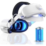 포함 헤드 스트랩 2, 12000mAh 팩 8-10시간 연장, 고속 충전 VR 파워, 조절 가능한 엘리트 강화된 지지력 및 메타 퀘스트 2 : 드림올 마켓