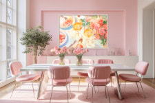 파스텔 봄 드로잉 액자 띄움 액자 캔버스 / 1m이상 (10호-100호) : 아티레이크