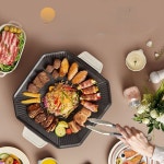 전기그릴 전기후라이팬 멀티 바비큐 불판 직화 가정용 와이드 : 포커스셀링